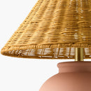 Hospitality furniture - Rattan Empire Shade Table Lamp - www.oroatrade.com