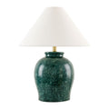 Hospitality furniture - Ceramic White Linen Table Lamp - www.oroatrade.com