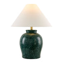 Hospitality furniture - Ceramic White Linen Table Lamp - www.oroatrade.com