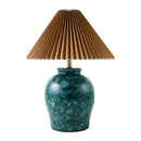Modern European furniture - Brown Pleated Linen Table Lamp - www.oroatrade.com
