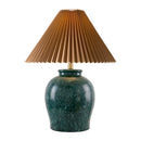 Modern European furniture - Brown Pleated Linen Table Lamp - www.oroatrade.com