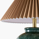 Modern European furniture - Brown Pleated Linen Table Lamp - www.oroatrade.com