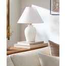 Hospitality furniture - White Linen Empire Table Lamp - www.oroatrade.com