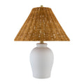 Hospitality furniture - Brown Rattan Ceramic Table Lamp - www.oroatrade.com