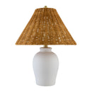 Hospitality furniture - Brown Rattan Ceramic Table Lamp - www.oroatrade.com