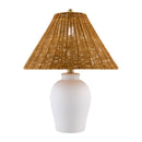 Hospitality furniture - Brown Rattan Ceramic Table Lamp - www.oroatrade.com