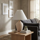Hospitality furniture - White Linen Empire Table Lamp - www.oroatrade.com