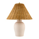 Hospitality furniture - Brown Rattan Ceramic Table Lamp - www.oroatrade.com