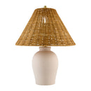 Hospitality furniture - Brown Rattan Ceramic Table Lamp - www.oroatrade.com