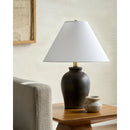 Hospitality furniture - White Linen Empire Table Lamp - www.oroatrade.com