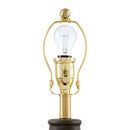 Hospitality furniture - Brown Rattan Ceramic Table Lamp - www.oroatrade.com