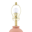 Modern European furniture - Brown Linen Pleated Table Lamp - www.oroatrade.com