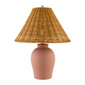 Hospitality furniture - Brown Rattan Ceramic Table Lamp - www.oroatrade.com