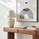 Hospitality furniture - Ceramic Beige Linen Table Lamp - www.oroatrade.com