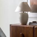 Hospitality furniture - Ceramic Beige Linen Table Lamp - www.oroatrade.com