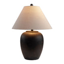 Hospitality furniture - Ceramic Beige Linen Table Lamp - www.oroatrade.com