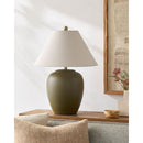 Hospitality furniture - Ceramic Beige Linen Table Lamp - www.oroatrade.com