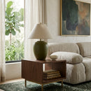 Hospitality furniture - Ceramic Beige Linen Table Lamp - www.oroatrade.com