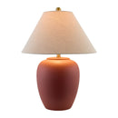 Hospitality furniture - Ceramic Beige Linen Table Lamp - www.oroatrade.com