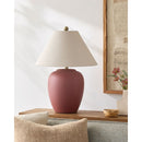 Hospitality furniture - Ceramic Beige Linen Table Lamp - www.oroatrade.com