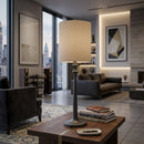 Hospitality furniture - Linen Drum Shade Table Lamp - www.oroatrade.com