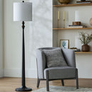 Hospitality furniture - Linen Drum Shade Floor Lamp - www.oroatrade.com