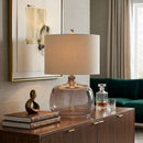 Contract furniture - Gray Clear Glass Table Lamp - www.oroatrade.com
