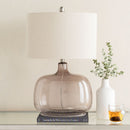 Contract furniture - Gray Clear Glass Table Lamp - www.oroatrade.com