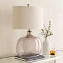 Contract furniture - Gray Clear Glass Table Lamp - www.oroatrade.com