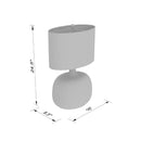 Hospitality furniture - Clear Glass Table Lamp - www.oroatrade.com