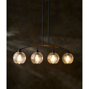 Hospitality furniture - 4-Light Clear Glass Linear Chandelier - www.oroatrade.com