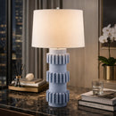 Hospitality furniture - Modern Carved Accent Table Lamp - www.oroatrade.com