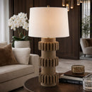 Hospitality furniture - Modern Carved Accent Table Lamp - www.oroatrade.com