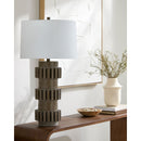 Hospitality furniture - Modern Carved Accent Table Lamp - www.oroatrade.com