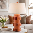 Hospitality furniture - Modern Carved Accent Table Lamp - www.oroatrade.com