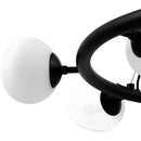 Contract furniture - 9-Light White Glass Chandelier - www.oroatrade.com