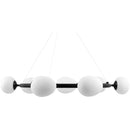 Contract furniture - 9-Light White Glass Chandelier - www.oroatrade.com