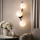 Modern European furniture - 3-Light White Glass Wall Lamp - www.oroatrade.com