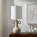 Contract furniture - Beige Ceramic Accent Table Lamp - www.oroatrade.com