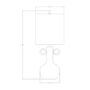 Contract furniture - Beige Ceramic Accent Table Lamp - www.oroatrade.com