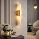 Modern European furniture - White Stone Tube Wall Lamp - www.oroatrade.com