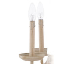 Contract furniture - Whitewashed Wooden 4-Light Chandelier - www.oroatrade.com