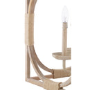 Contract furniture - Whitewashed Wooden 4-Light Chandelier - www.oroatrade.com