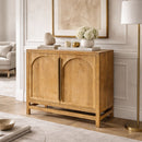 Modern furniture - Mango Wood 2-Door Cabinet - www.oroatrade.com