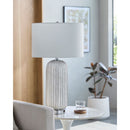 Contract furniture - White Shell Accent Table Lamp - www.oroatrade.com