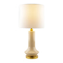 Modern European furniture - Distressed Cream Ceramic Table Lamp - www.oroatrade.com