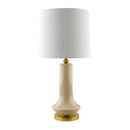 Modern European furniture - Distressed Cream Ceramic Table Lamp - www.oroatrade.com