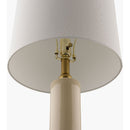Modern European furniture - Distressed Cream Ceramic Table Lamp - www.oroatrade.com
