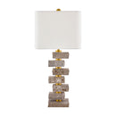 Contract furniture - Organic Marble Stacked Table Lamp - www.oroatrade.com