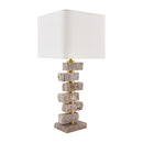 Contract furniture - Organic Marble Stacked Table Lamp - www.oroatrade.com